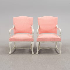 Pair of White Armchairs