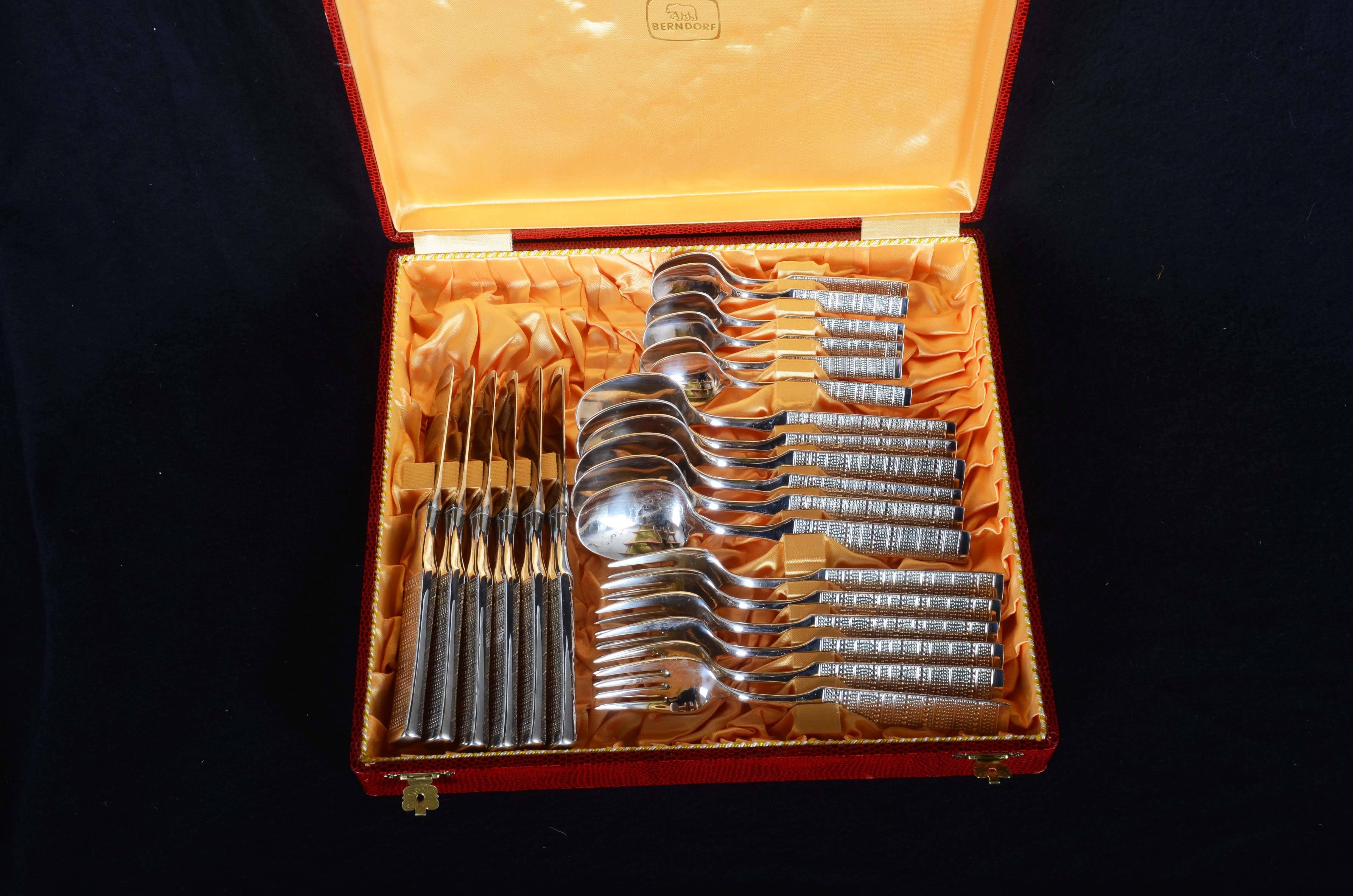 Argento Set di posate Ausrian di Berndorf in vendita