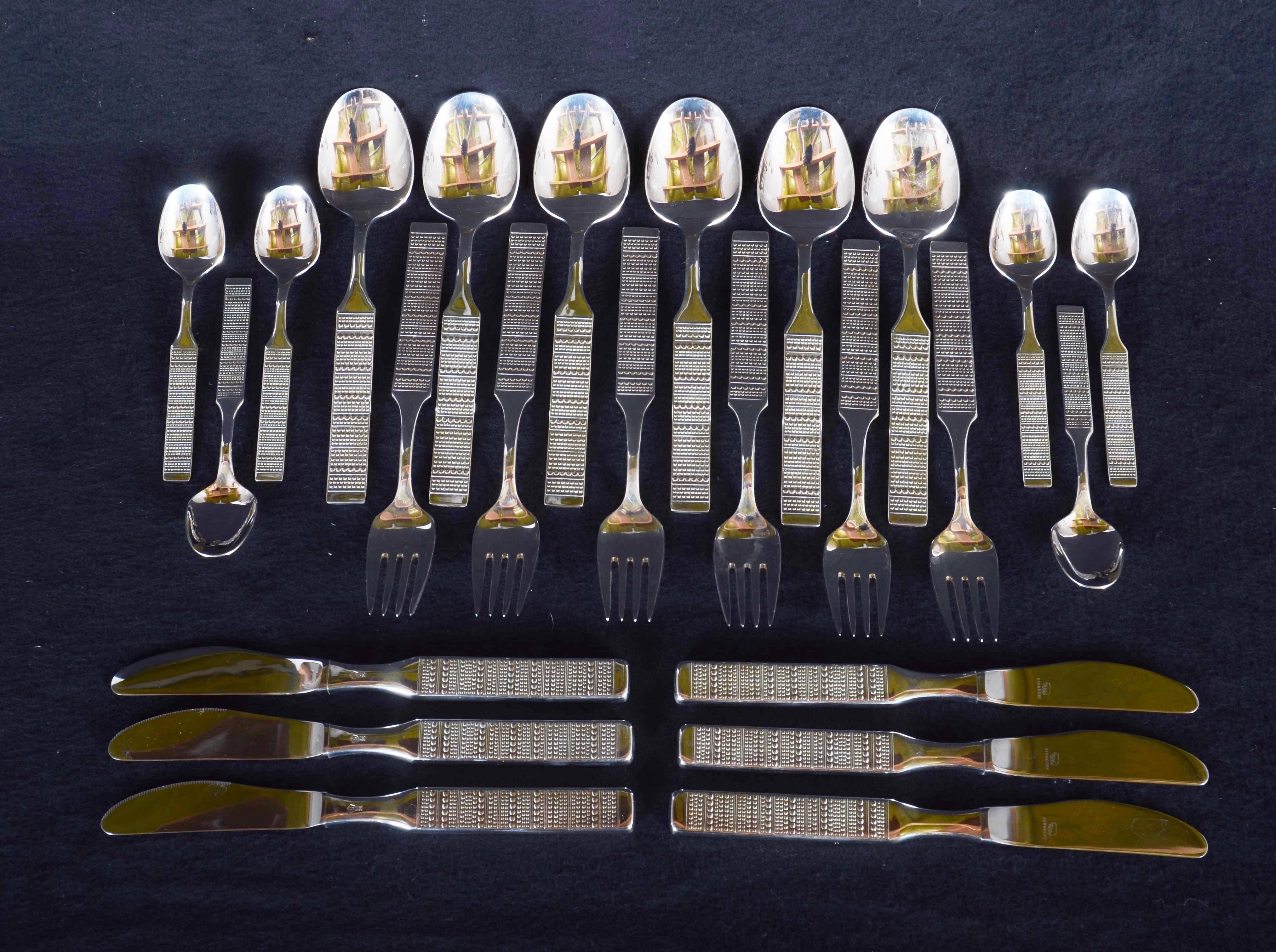 Mid-20th Century Ausrian Flatware, Cutlery Set by Berndorf For Sale