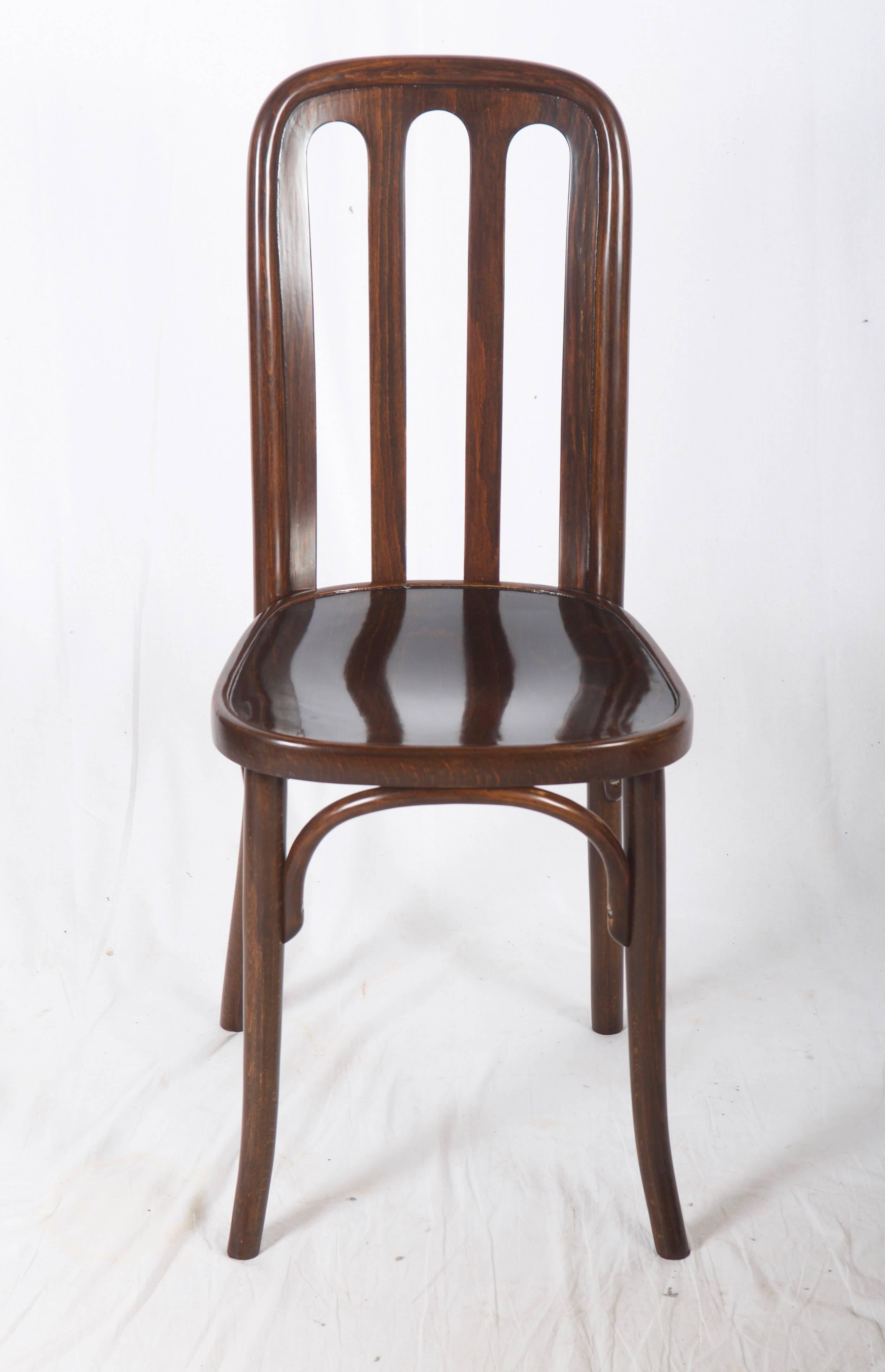 Dining Chairs by Josef Hoffmann for Thonet In Excellent Condition In Vienna, AT