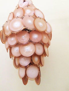 Large Gino Vistosi Disc Chandelier