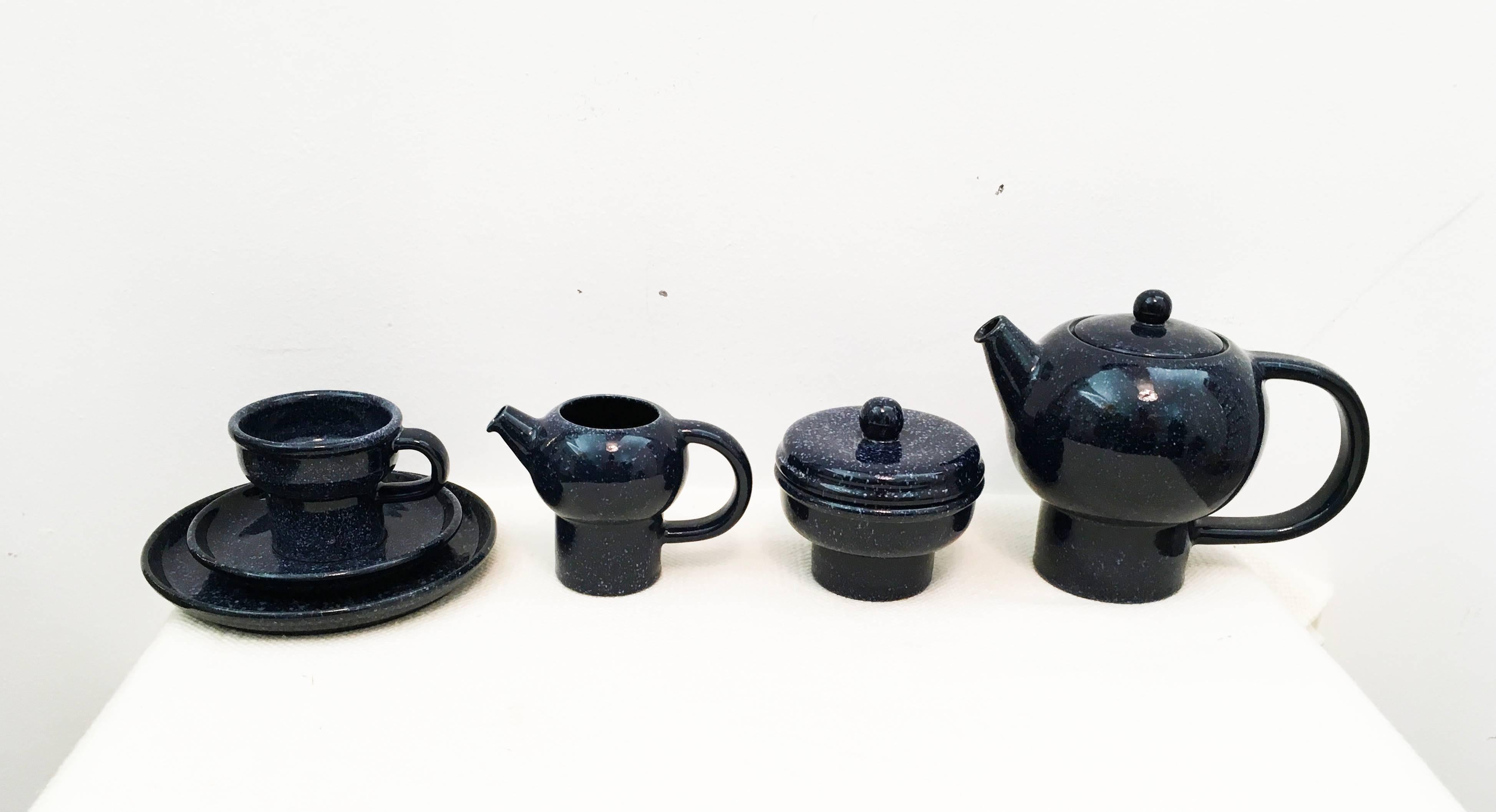Stoneware Cafe Set by Carl Auböck for Ostovics For Sale 1