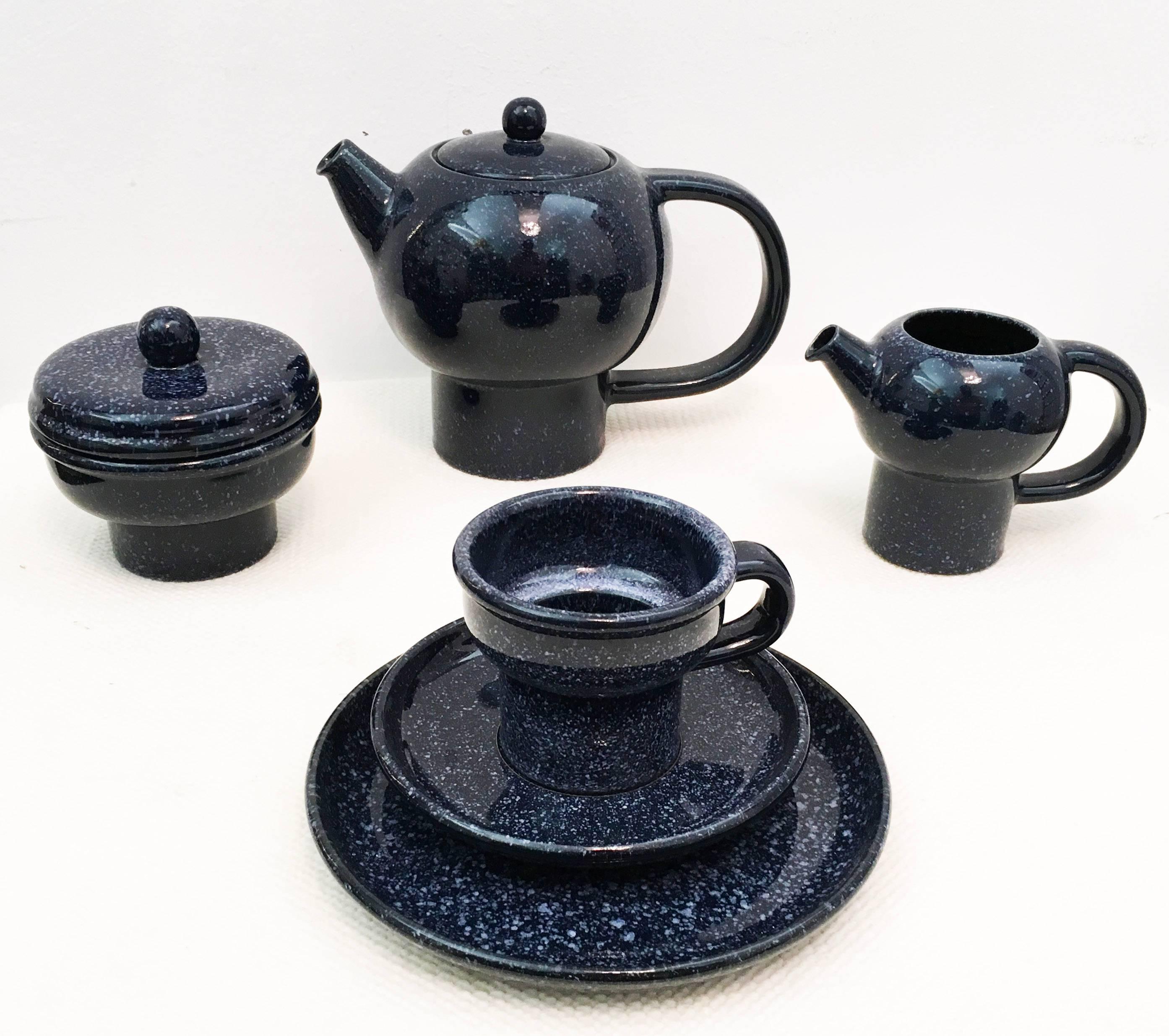 Stoneware Cafe Set by Carl Auböck for Ostovics For Sale 3