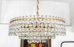 Magnifique lustre en cristal taillé de Bakalowits