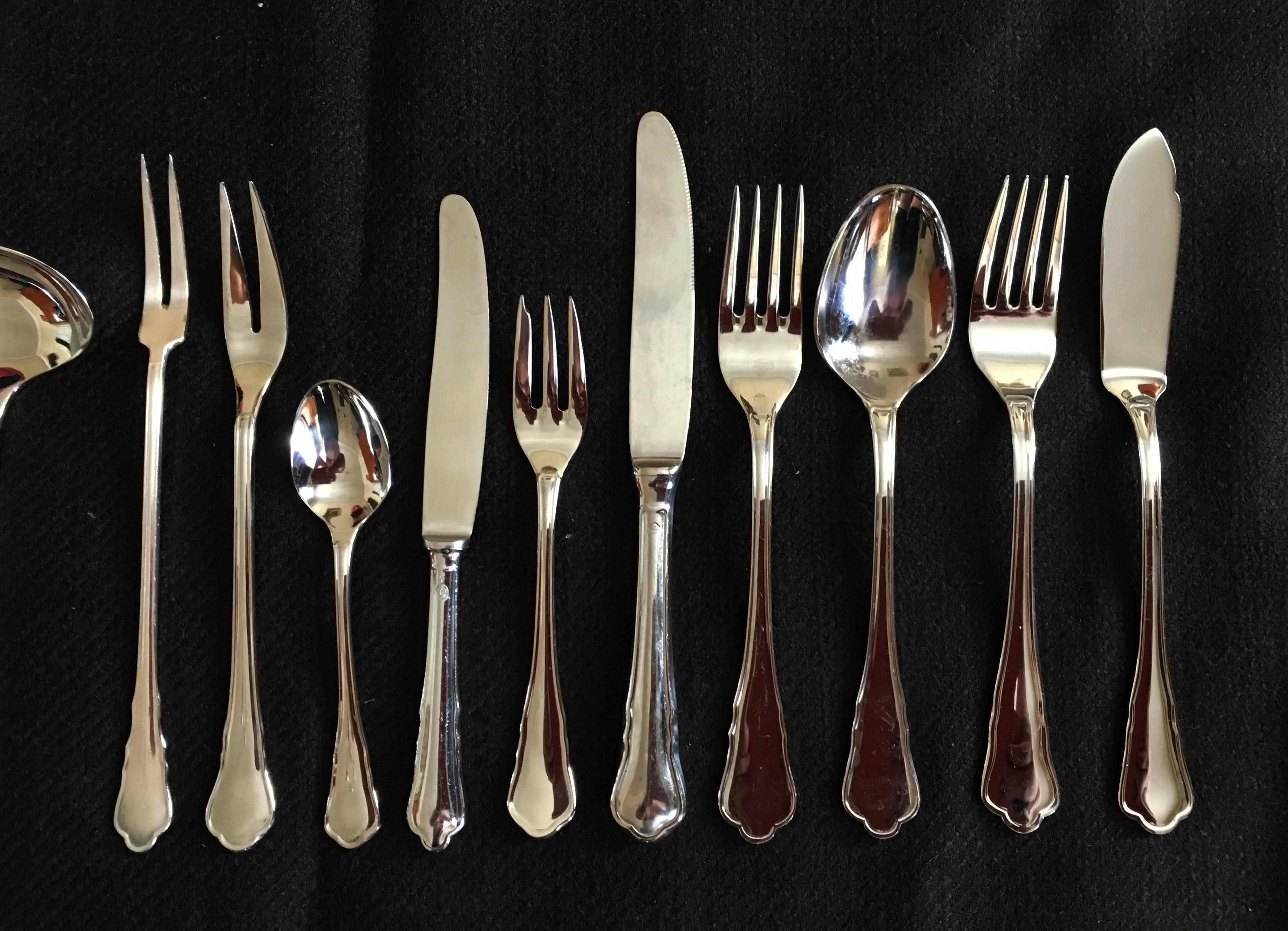 Late 20th Century Ausrian Flatware, Cutlery Set by Berndorf