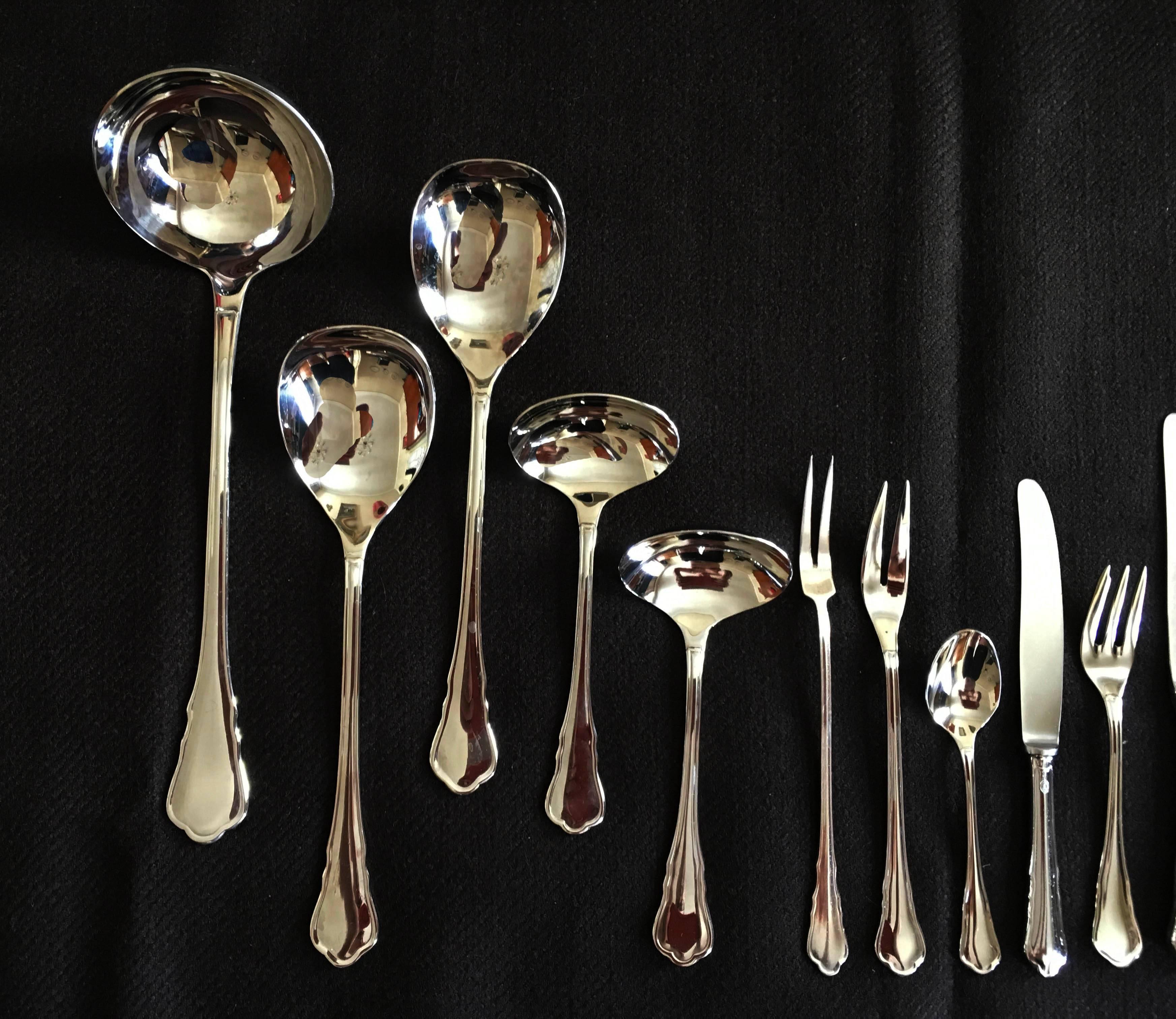 Steel Ausrian Flatware, Cutlery Set by Berndorf