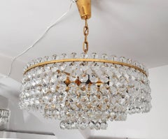 Stunning Cut Crystal Chandelier by Bakalowits