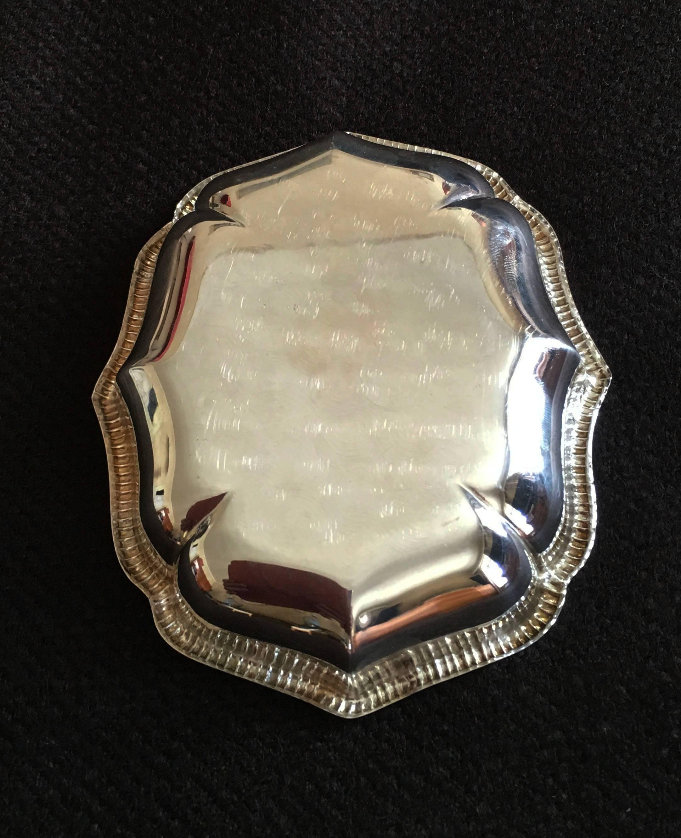 Silver Plate from the Late 1970s In Excellent Condition For Sale In Vienna, AT