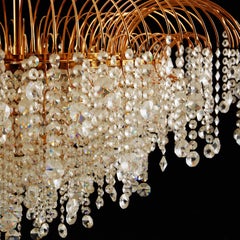Stunning Cut Crystal Chandelier from the 1970s