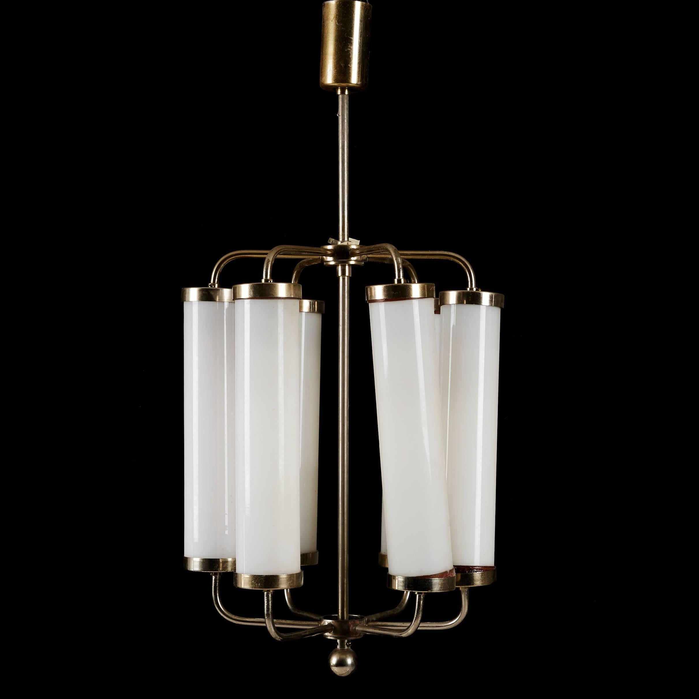 Large Bauhaus Chandelier In Good Condition For Sale In Vienna, AT