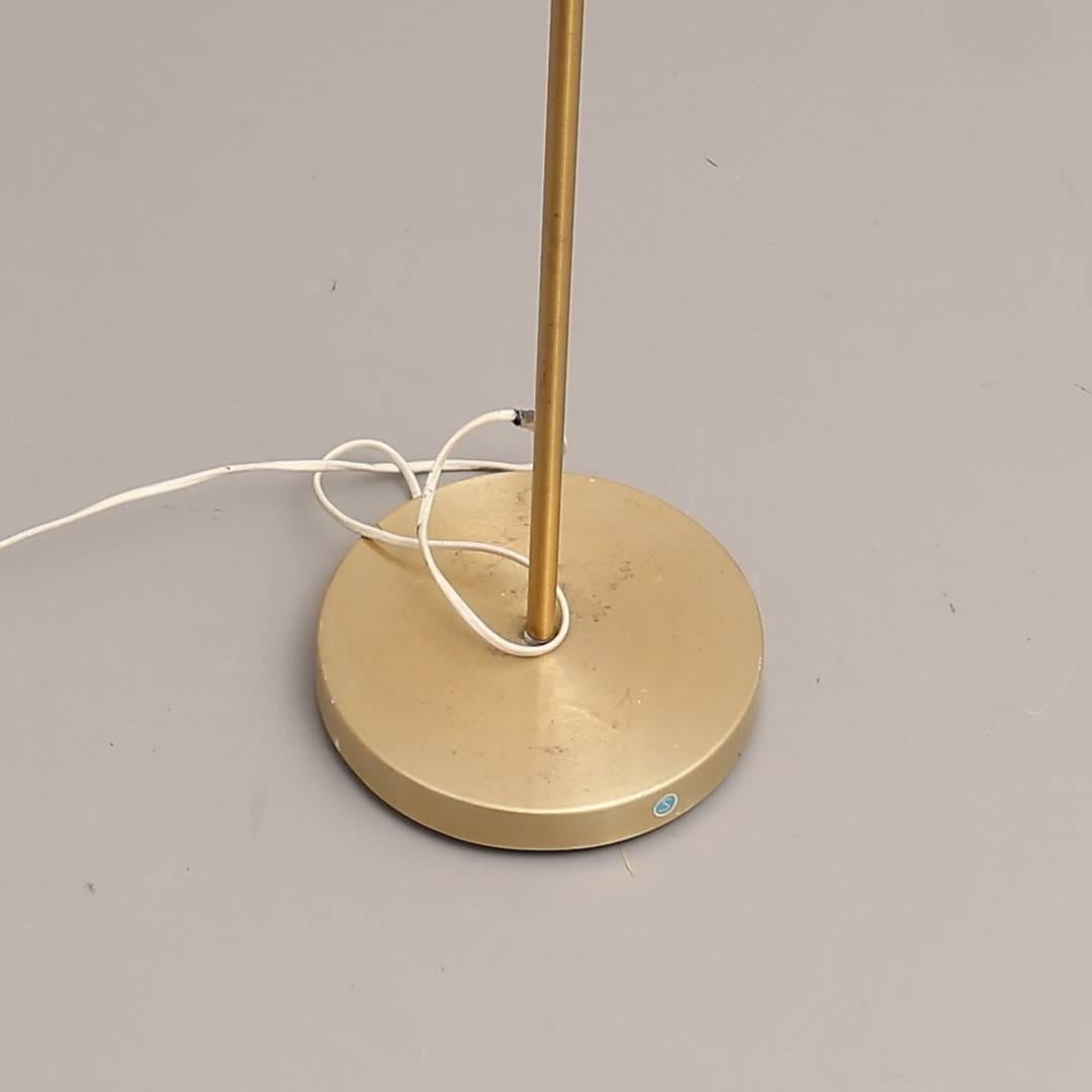 Danish Brass Floor Lamp from the 1970s