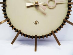 Elegant Telenorma Electric Brass Wall Clock