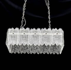 Crystal Glass Chandelier by Carl Fagerlund for Orrefors