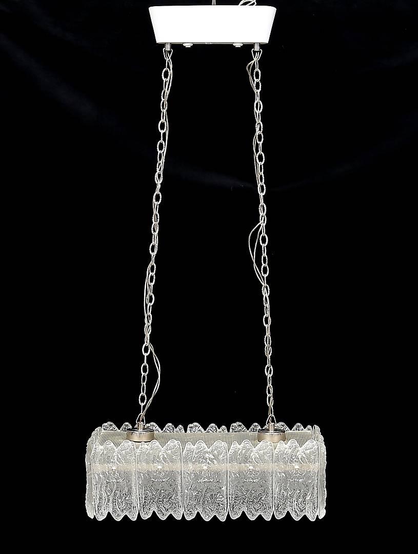 Swedish Crystal Glass Chandelier by Carl Fagerlund for Orrefors For Sale