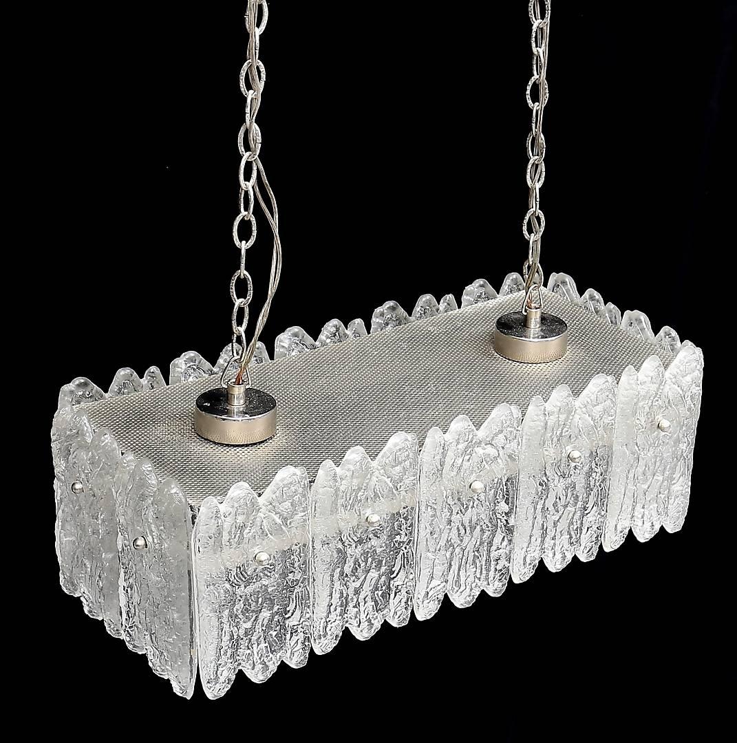 Kronleuchter aus Kristallglas von Carl Fagerlund für Orrefors (Skandinavische Moderne) im Angebot
