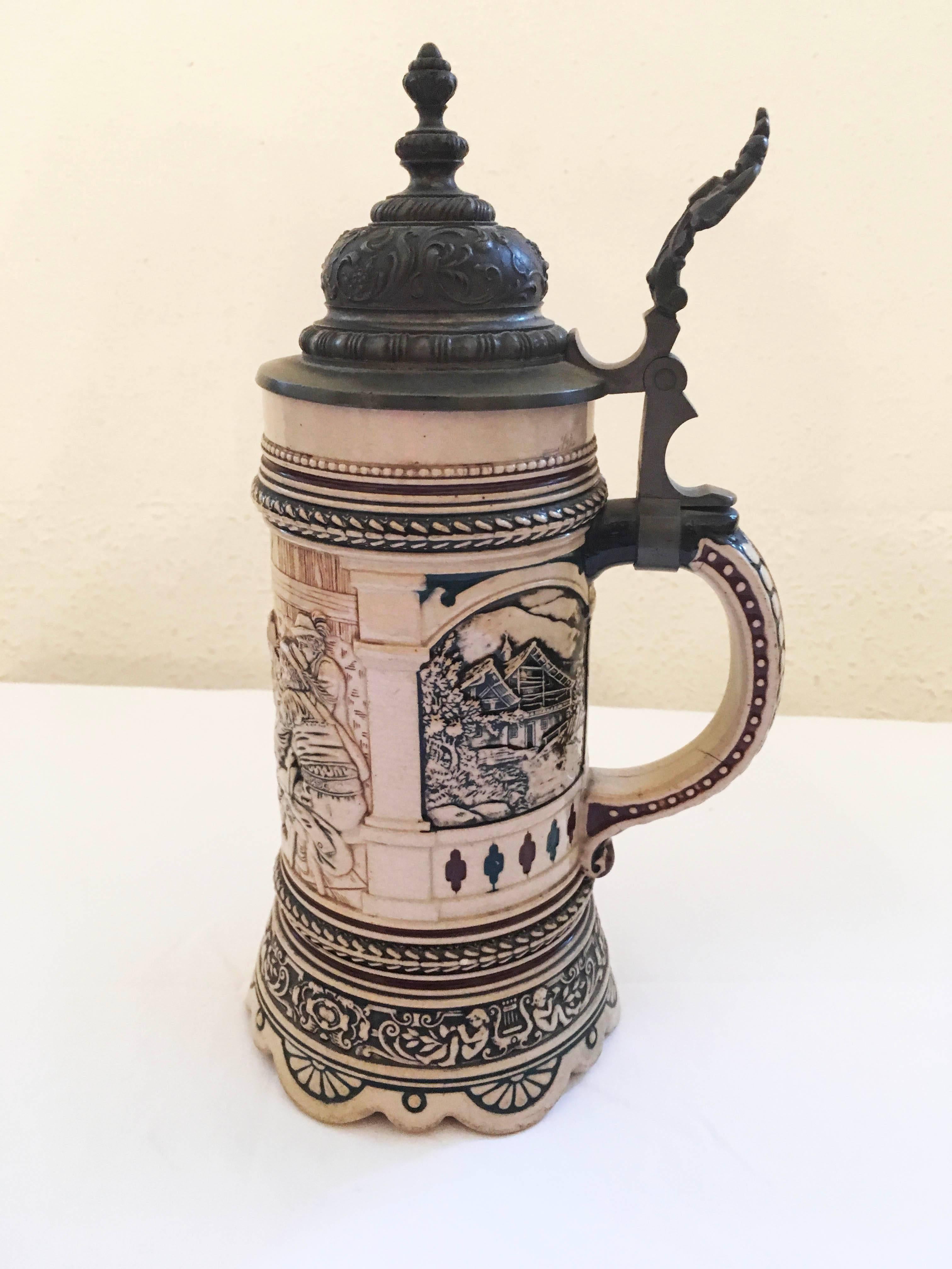 19th Century German Beer Stein In Excellent Condition In Vienna, AT