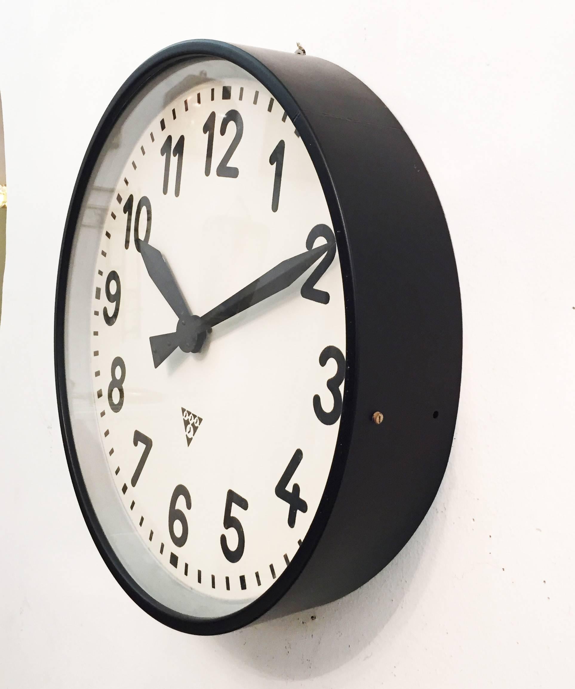 Large Industrial Factory Wall Clock by Pragatron 1
