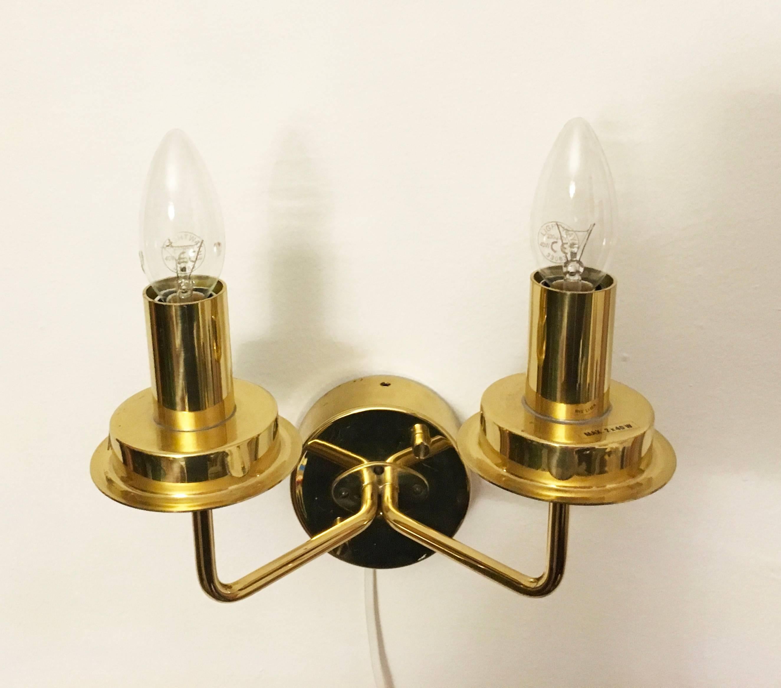 Wall Lamps by Hans-Agne Jakobsson Model V-169/2 In Excellent Condition For Sale In Vienna, AT