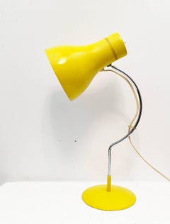 Yellow Midcentury Table Lamp by Josef Hurka for Napako