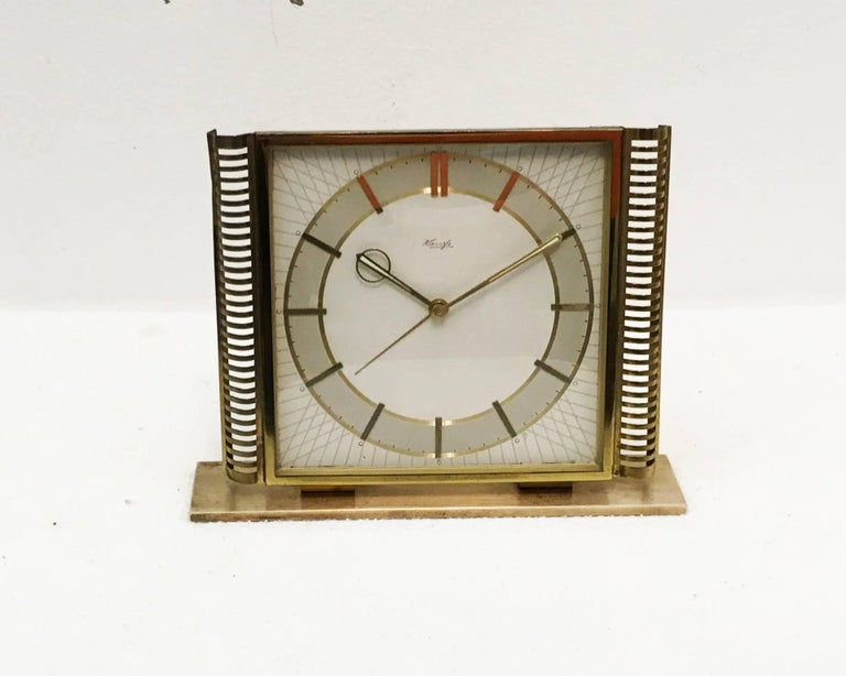 Mid-Century Modern Midcentury Table Clock by Kienzle