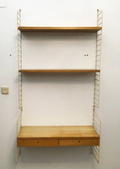 Modular String Wall Unit in Ashwood by Nisse Strinning, Sweden