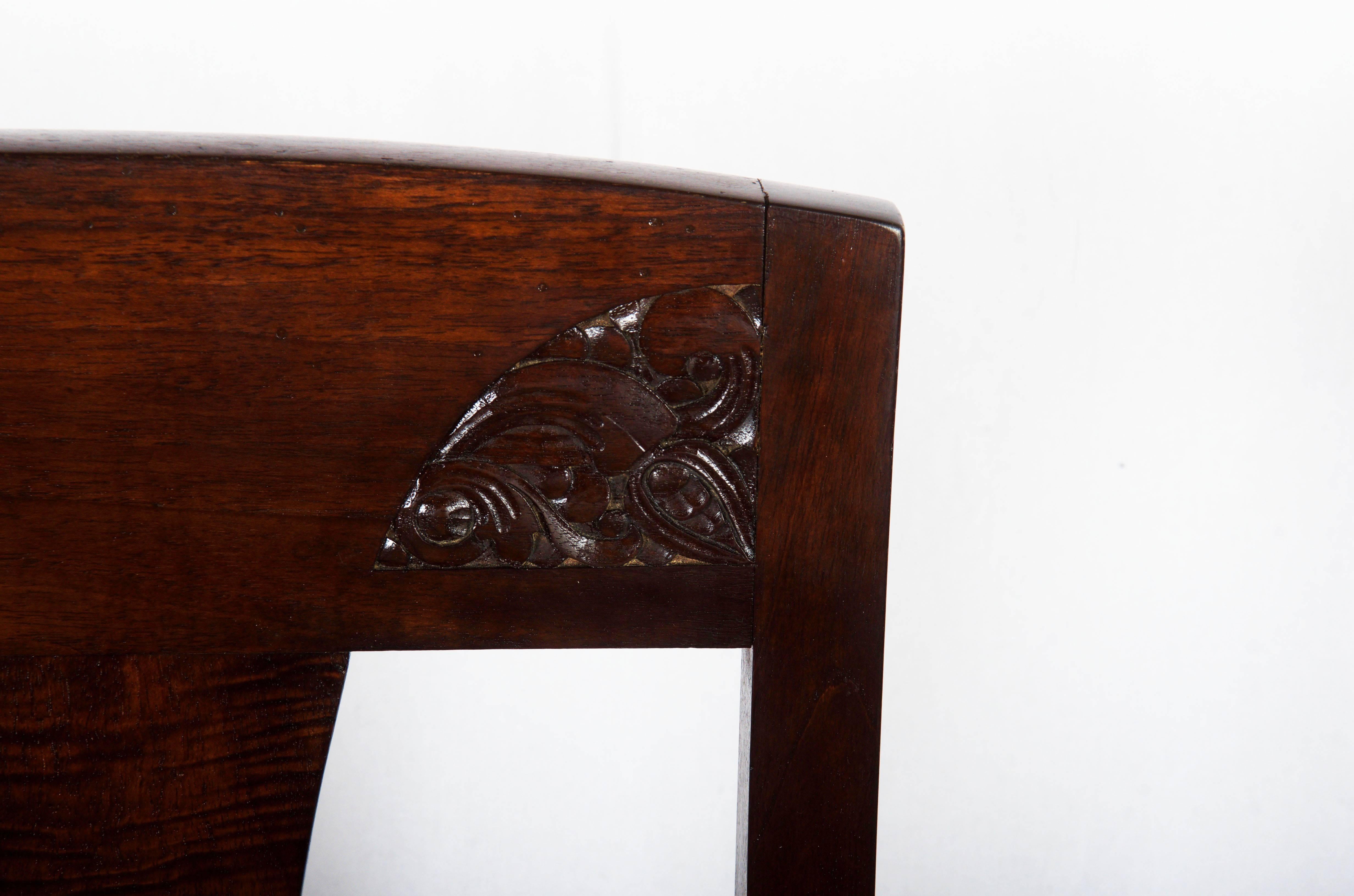 Set di quattro sedie da pranzo tedesche in stile Art Nouveau in vendita 1