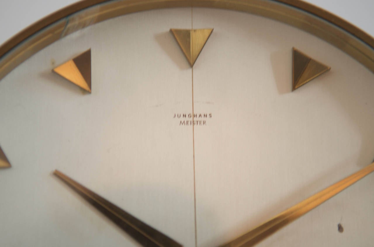 Mid-Century Modern Junghans Table or Desk Clock from 1960s