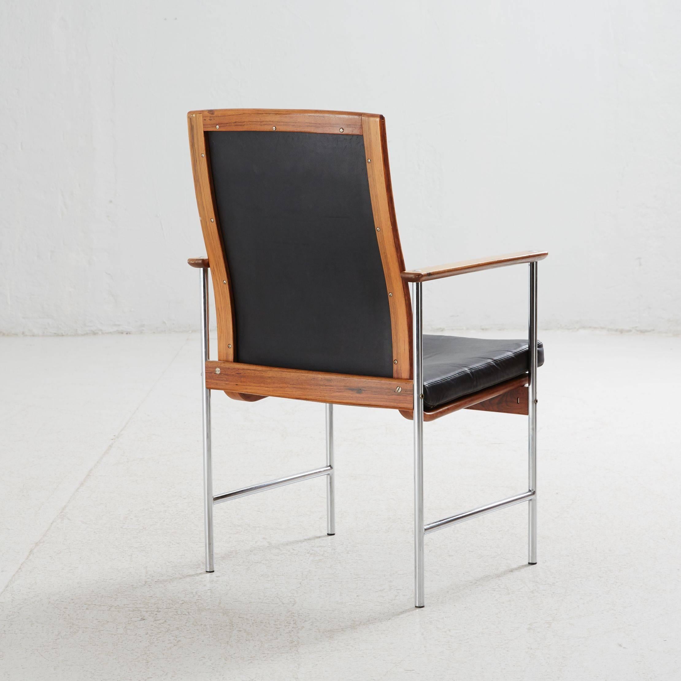 Scandinavian Modern Set of Four Finnish Armchairs For Sale