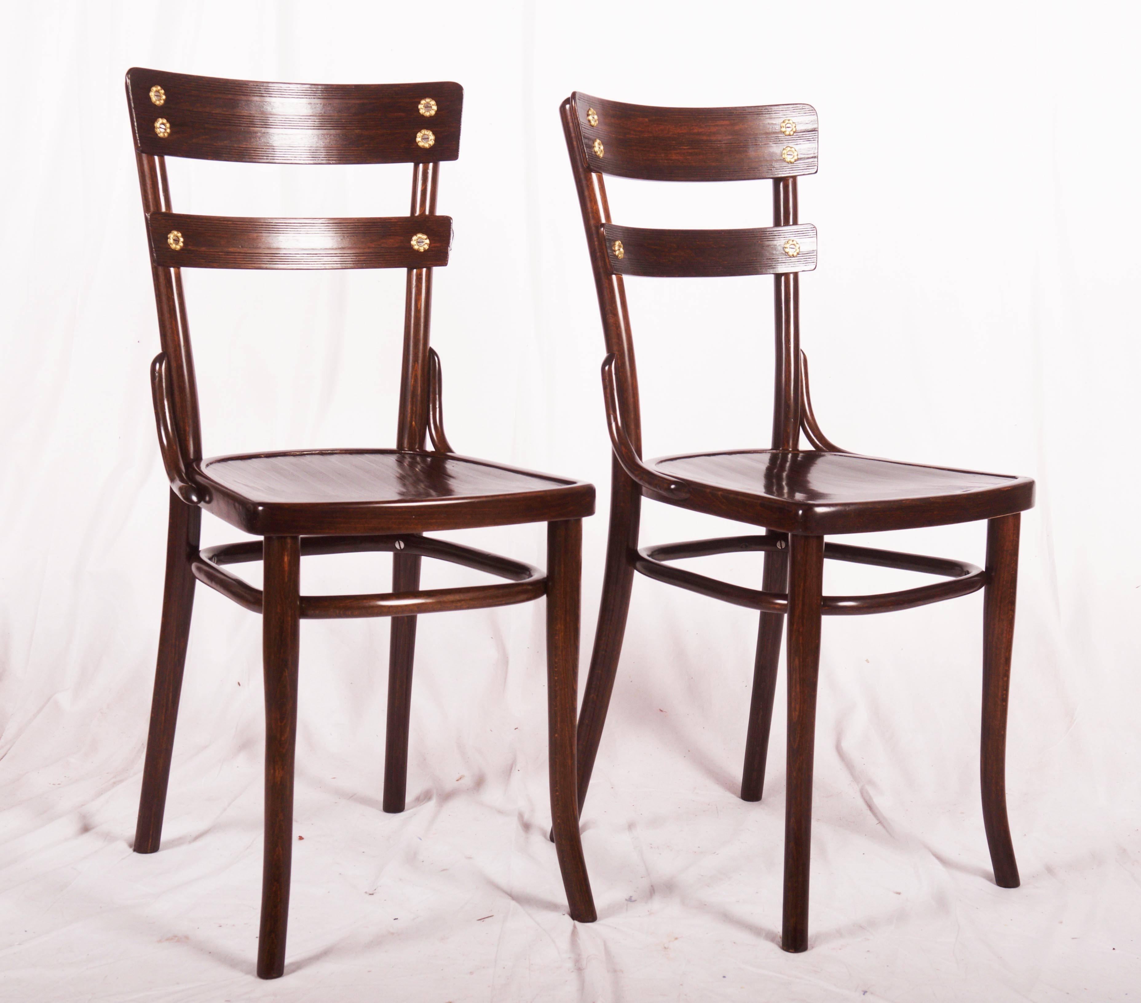 Vienna Secession Thonet Dining Room Chairs For Sale