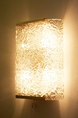 Large Ice Glass J.T. Kalmar Sconce