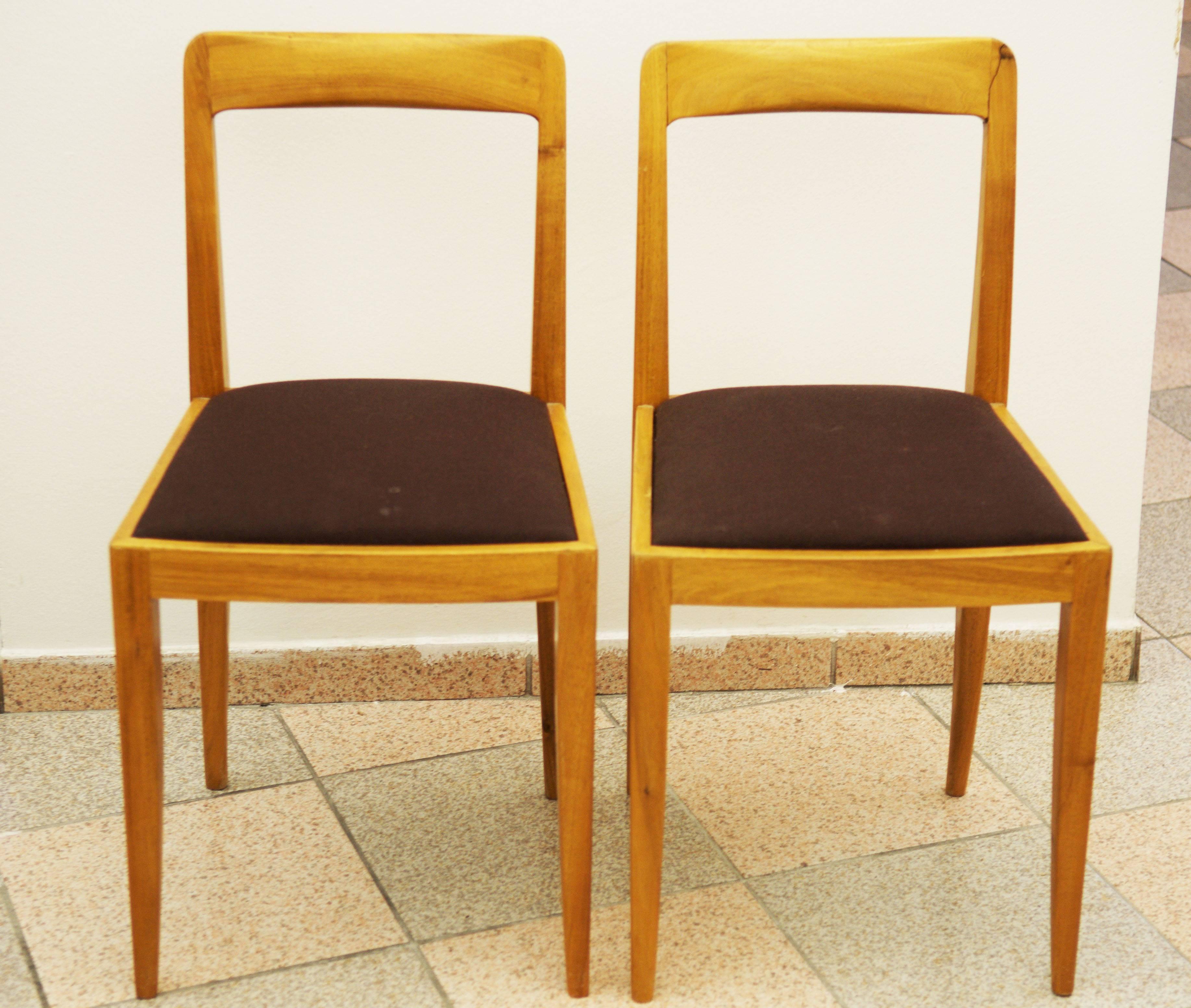 Austrian Pair of Julius Jirasek Chairs for 