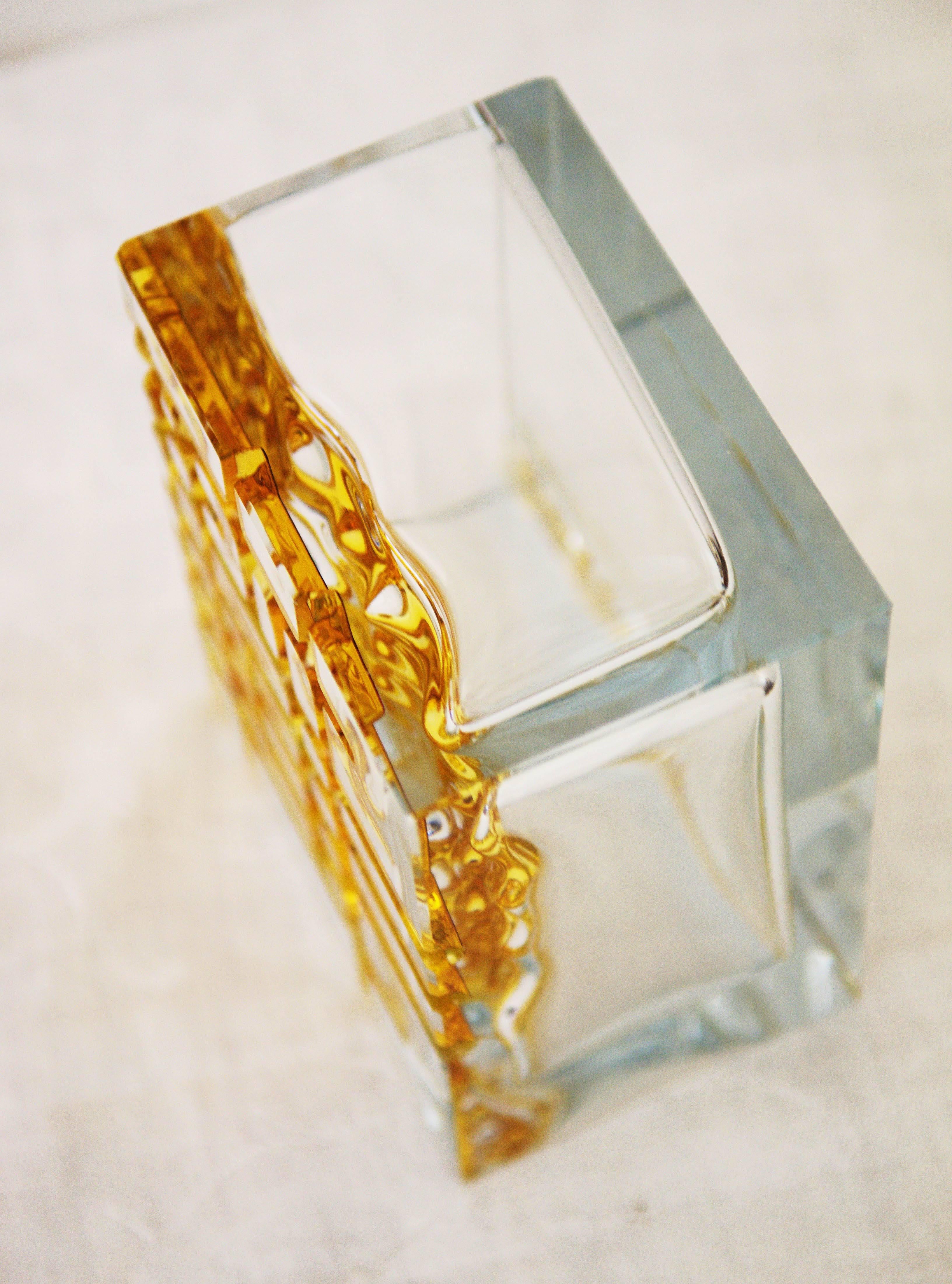 Mid-Century Modern Bohemain Crystal Vase, 1950s For Sale