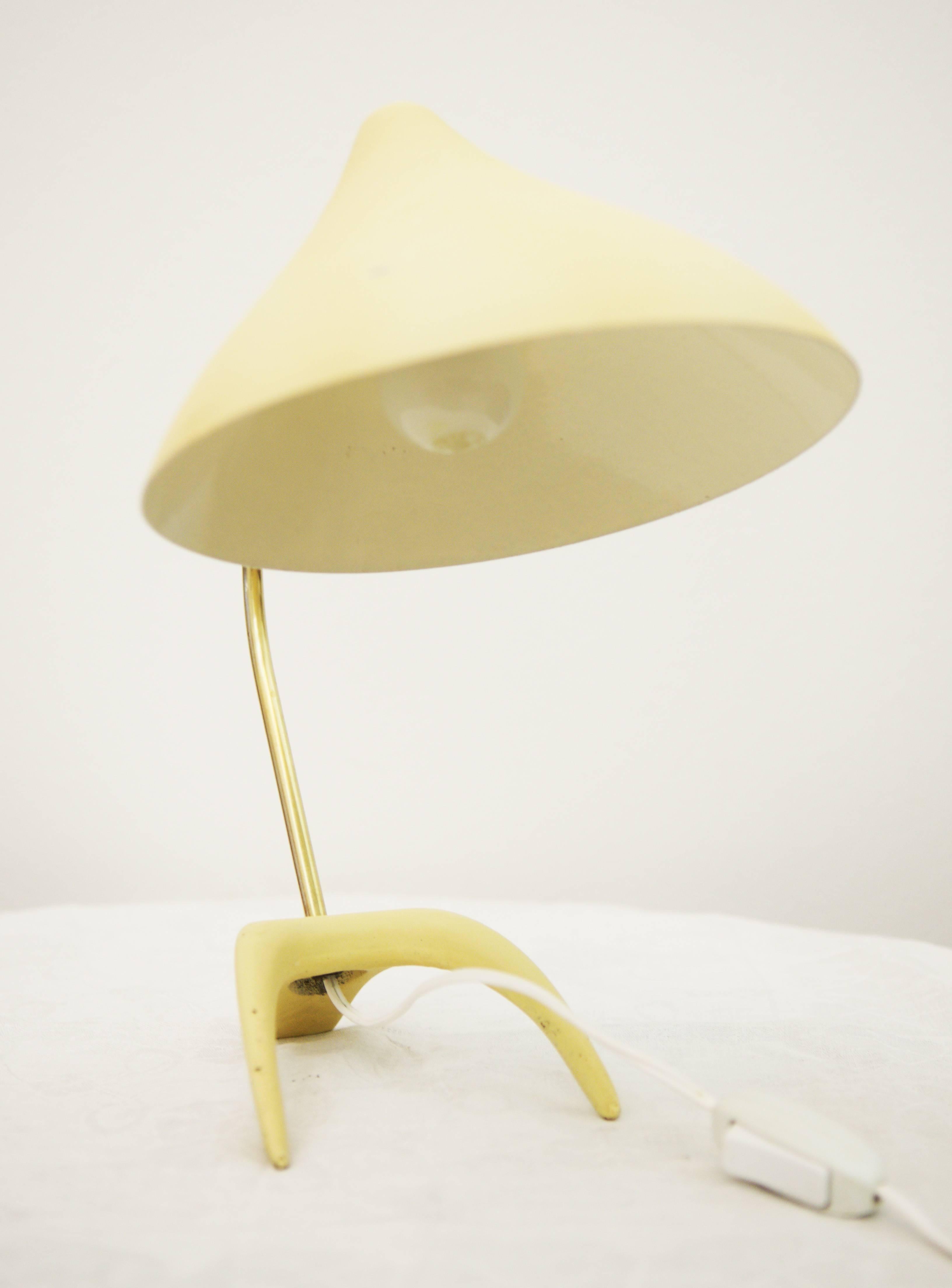 Dutch table lamp designed by Louis Kalff, 1950s.
Original condition with patina.