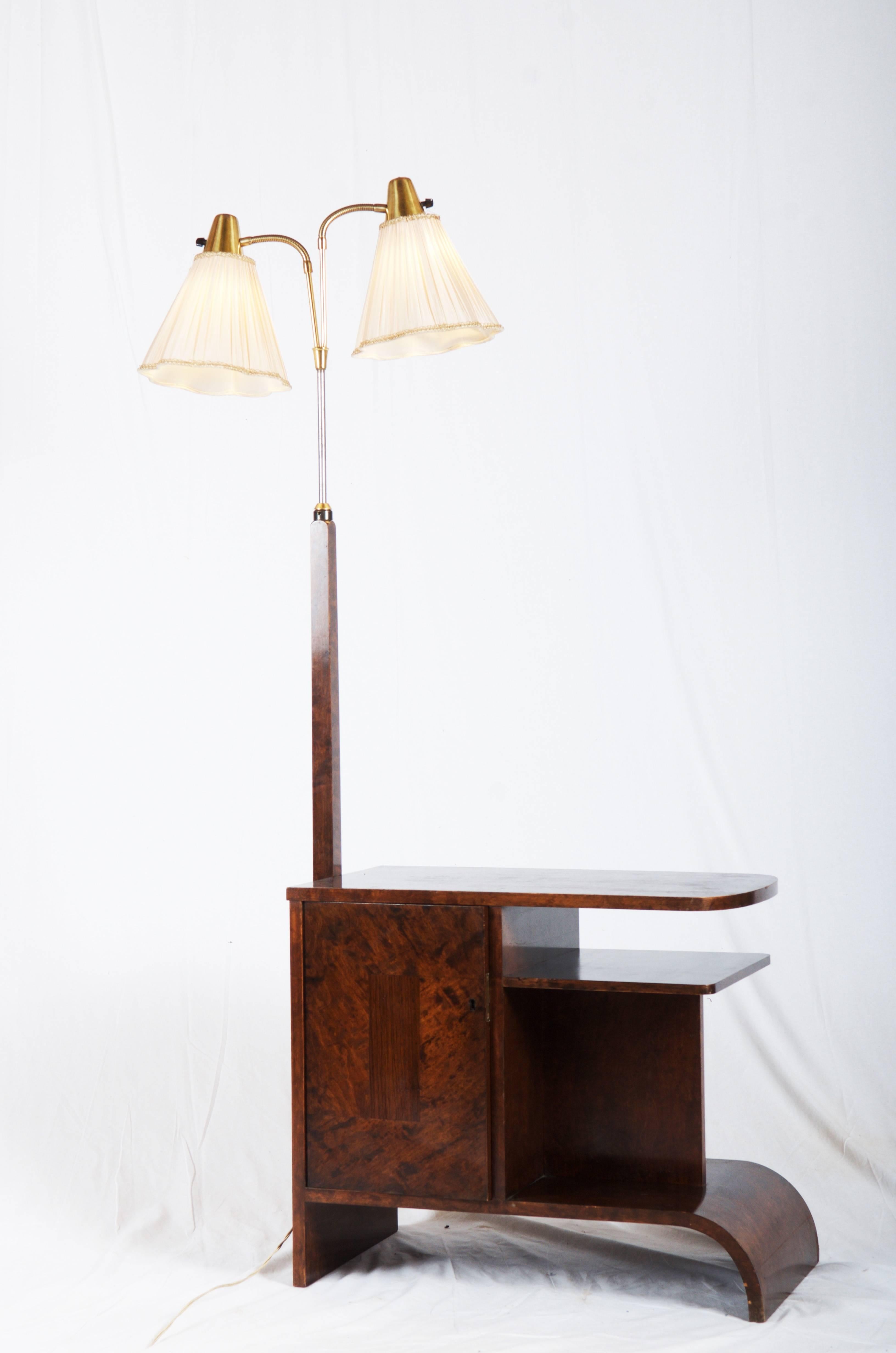 Art Deco Floor Lamp with Console 4