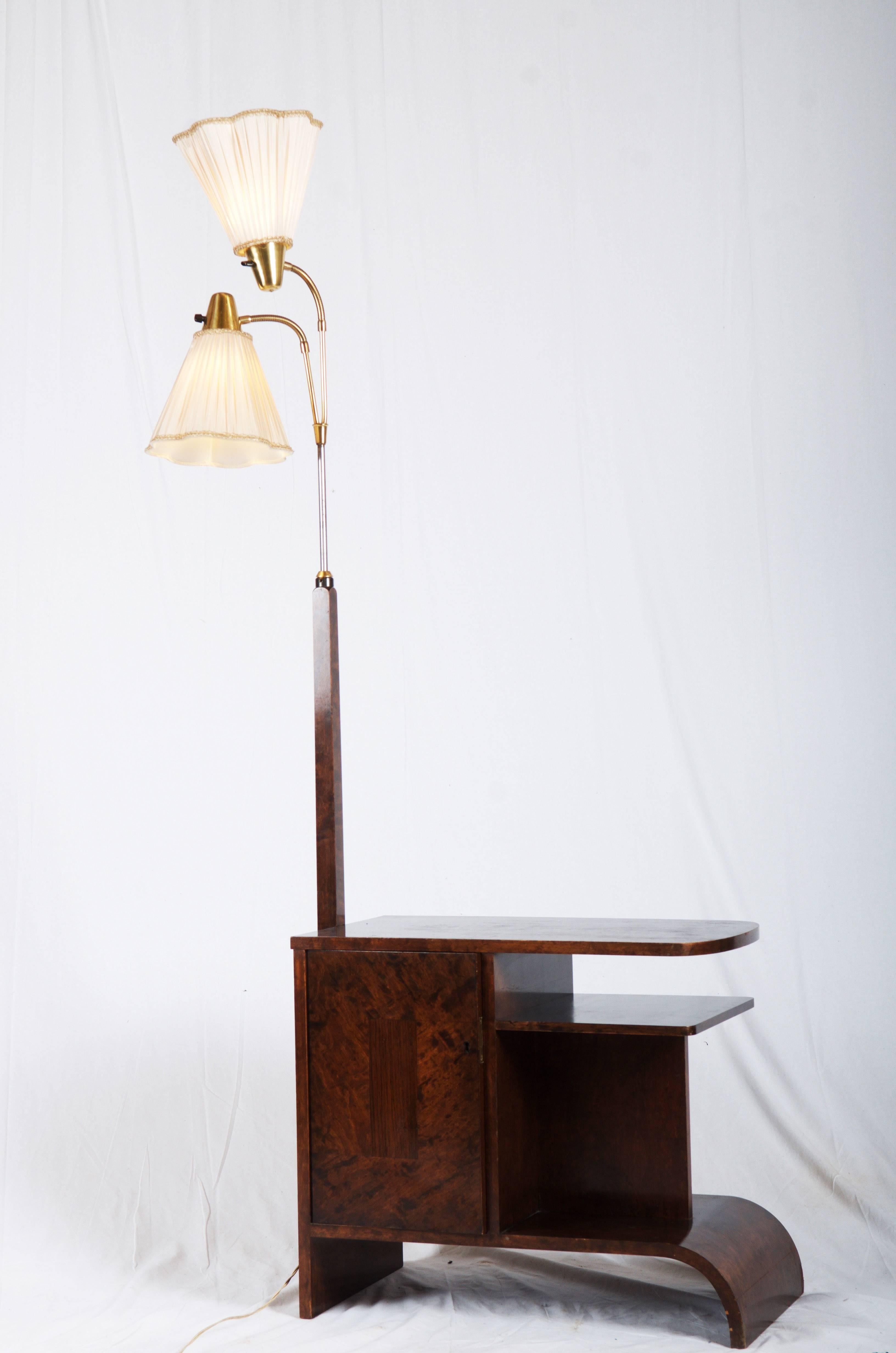 Art Deco Floor Lamp with Console 3