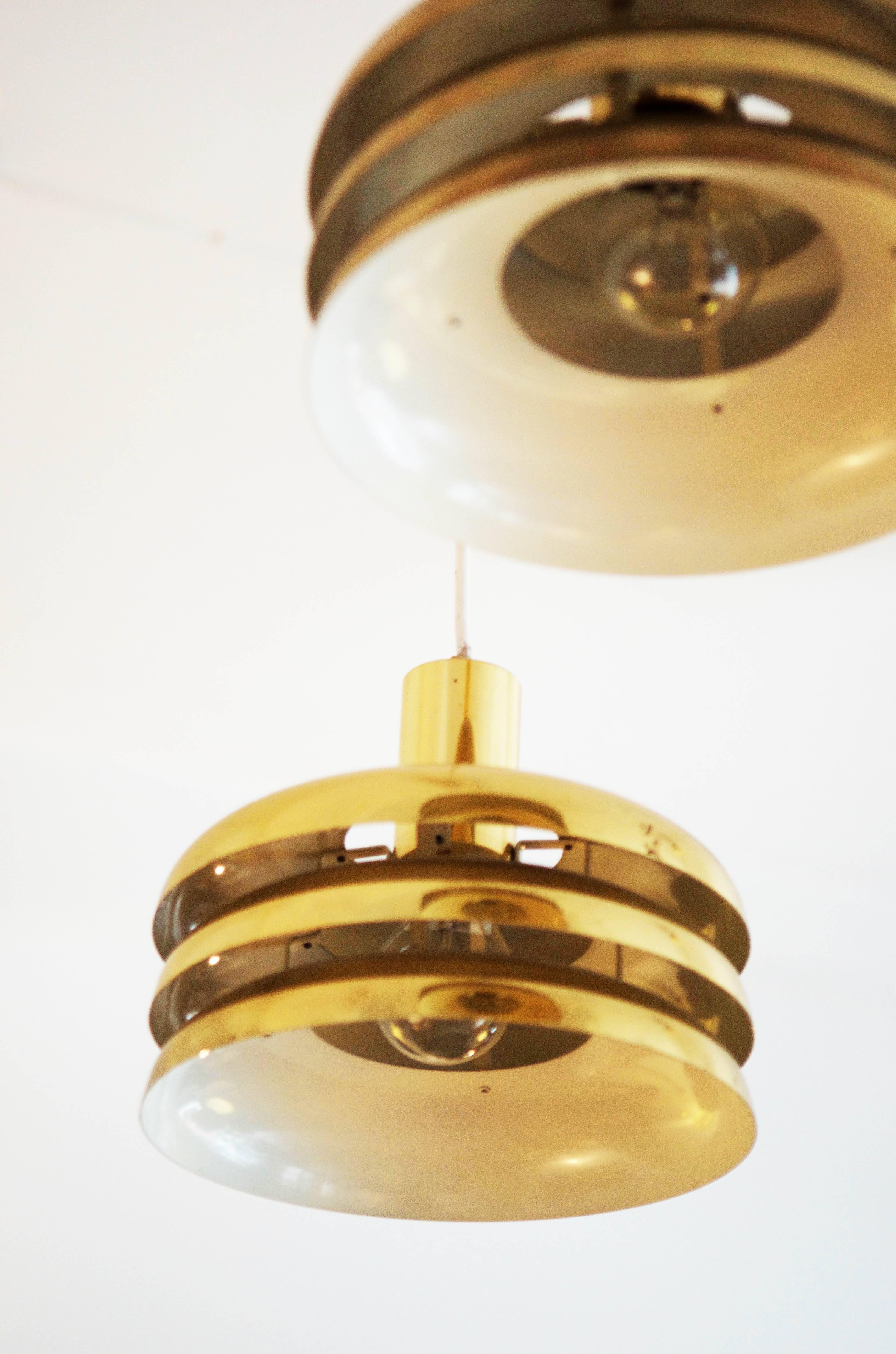 Late 20th Century Austrian J.T. Kalmar Lamellar Lamp For Sale