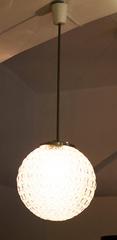 Large Clear Bubble Glass Pendant