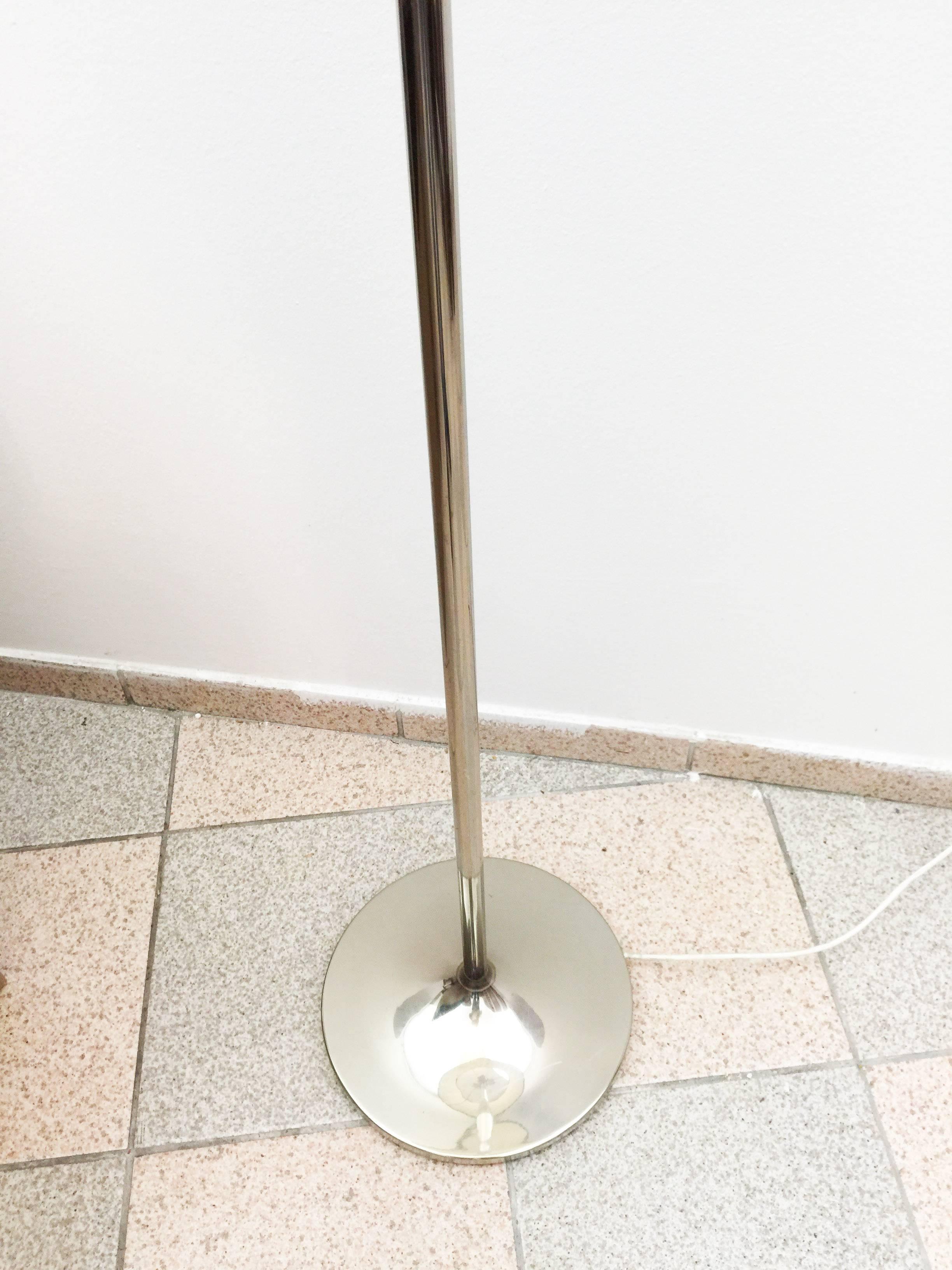 Brass Adjustable J.T. Kalmar Floor Lamp For Sale