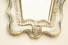 Specchio da parete in ceramica Art Deco Mirror di "Gmundner Keramik" Modello 2140