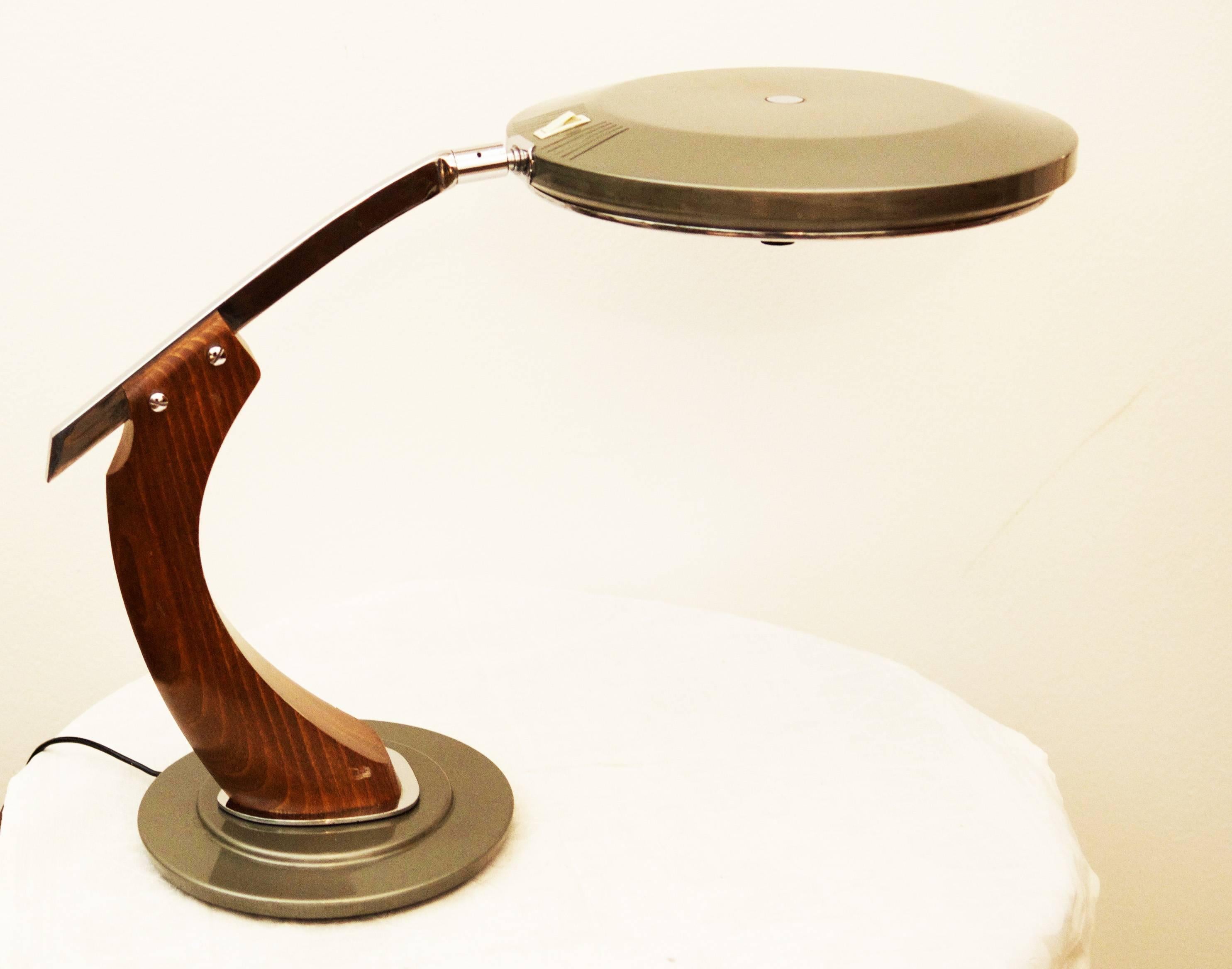 Chrome Rare Fase Madrid Desk Lamp