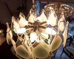 Rare Art Glass Chandelier Gino Vistosi for Venini