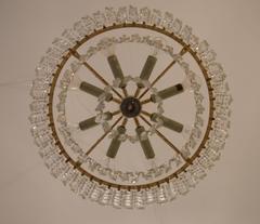 Beautiful Cut Crystal Chandelier By J.L. Lobmeyr