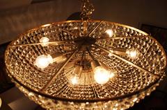 Spectacular Classical Basket Cut Crystal Chandelier by Bakalowits & Söhne