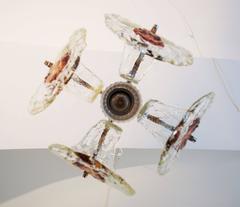 Murano Mazzega Glass Chandelier