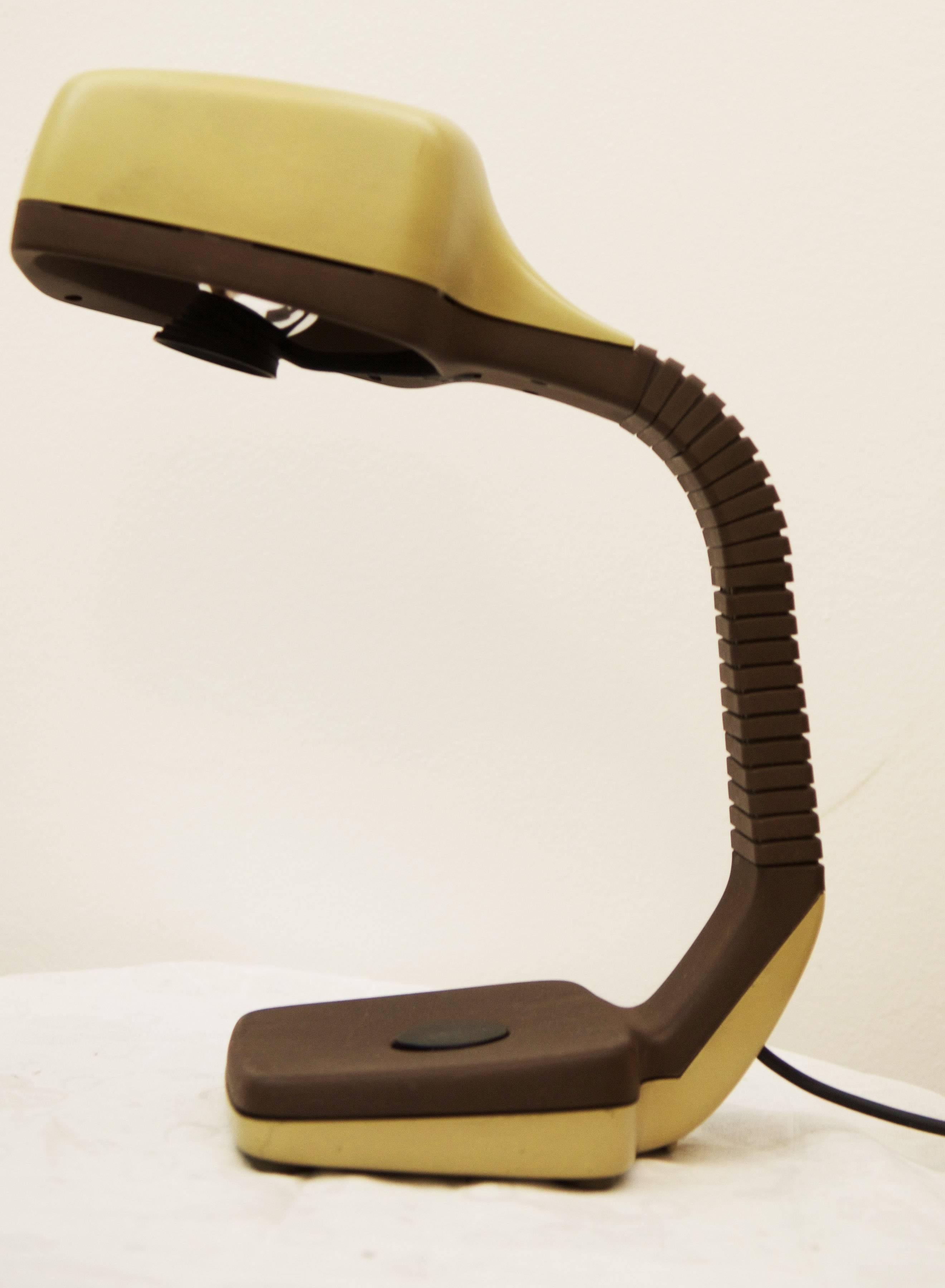 Mid-Century Modern Lampe de bureau à col de cygne de Hoffmeister des années 1970-1980 en vente