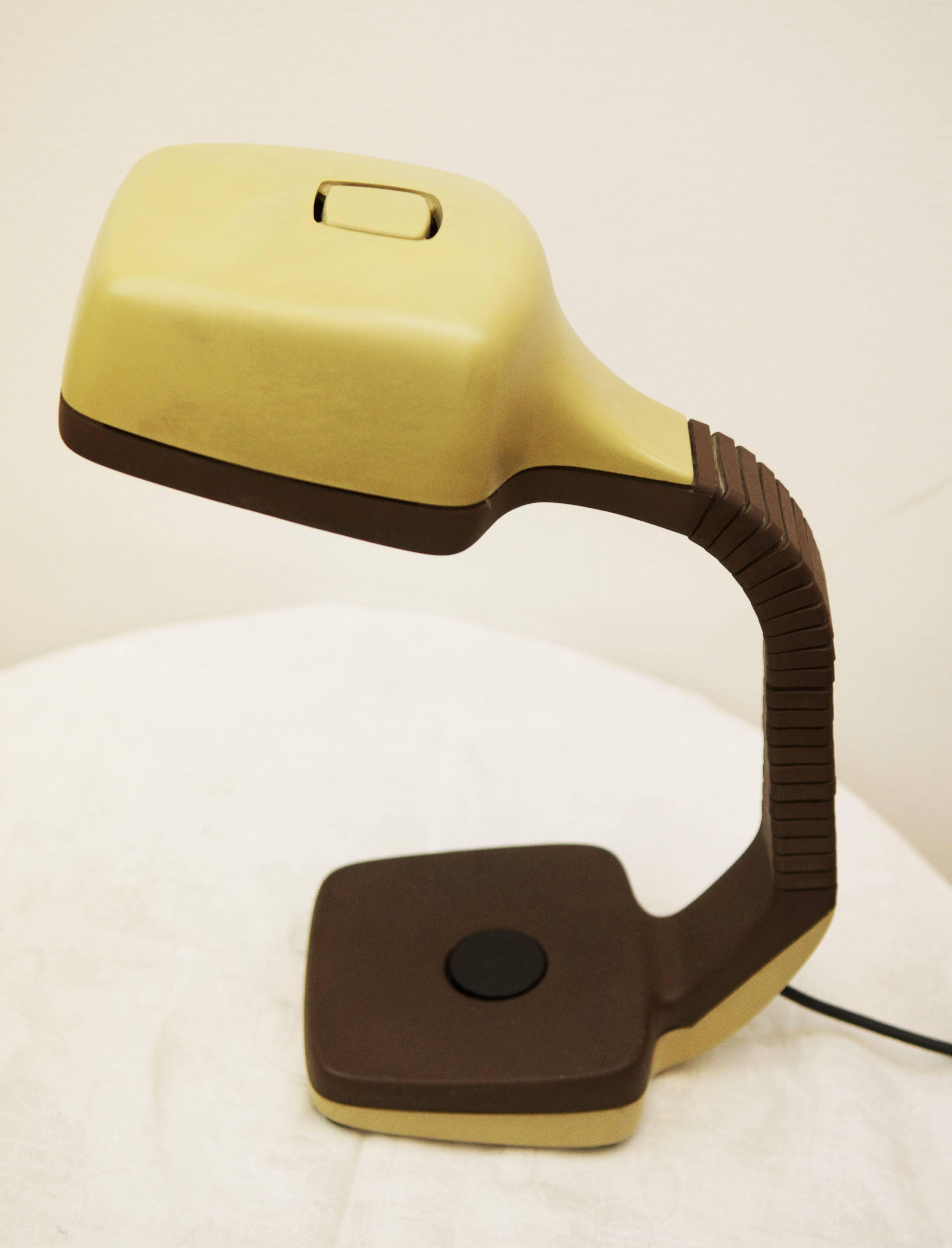 Mid-Century Modern Gooseneck Desk Lamp By Hoffmeister From the 1970s-1980s For Sale