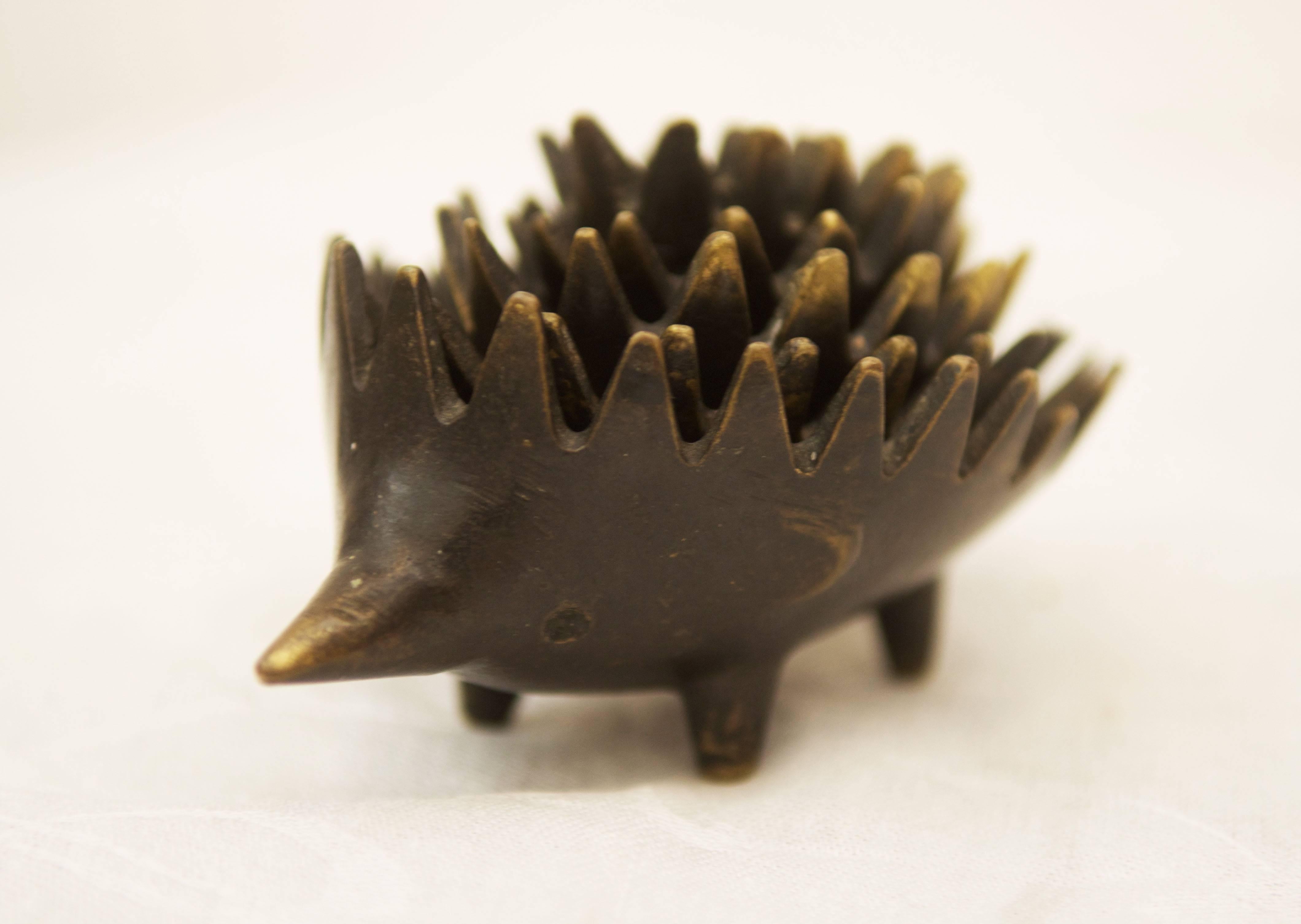 Mid-Century Modern Sculpture du Hedgehog de Walter Bosse pour Hertha Baller  en vente