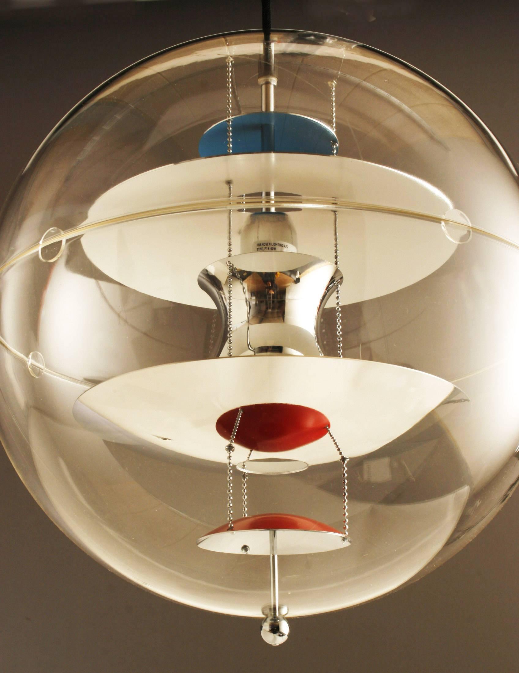 Danish Verner Panton Globe Pendant