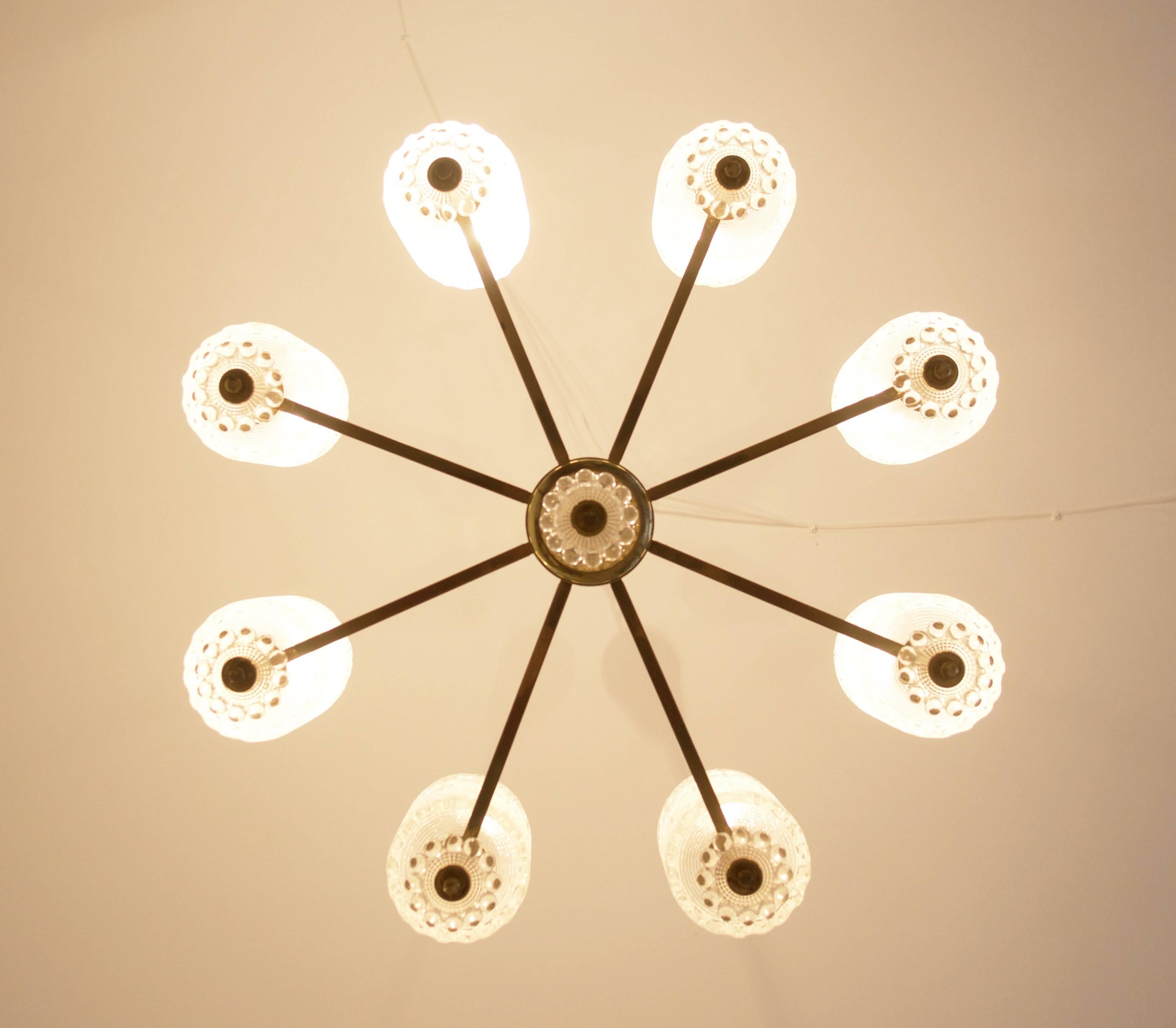 Late 20th Century Austrian Large Chandelier From the 1970s