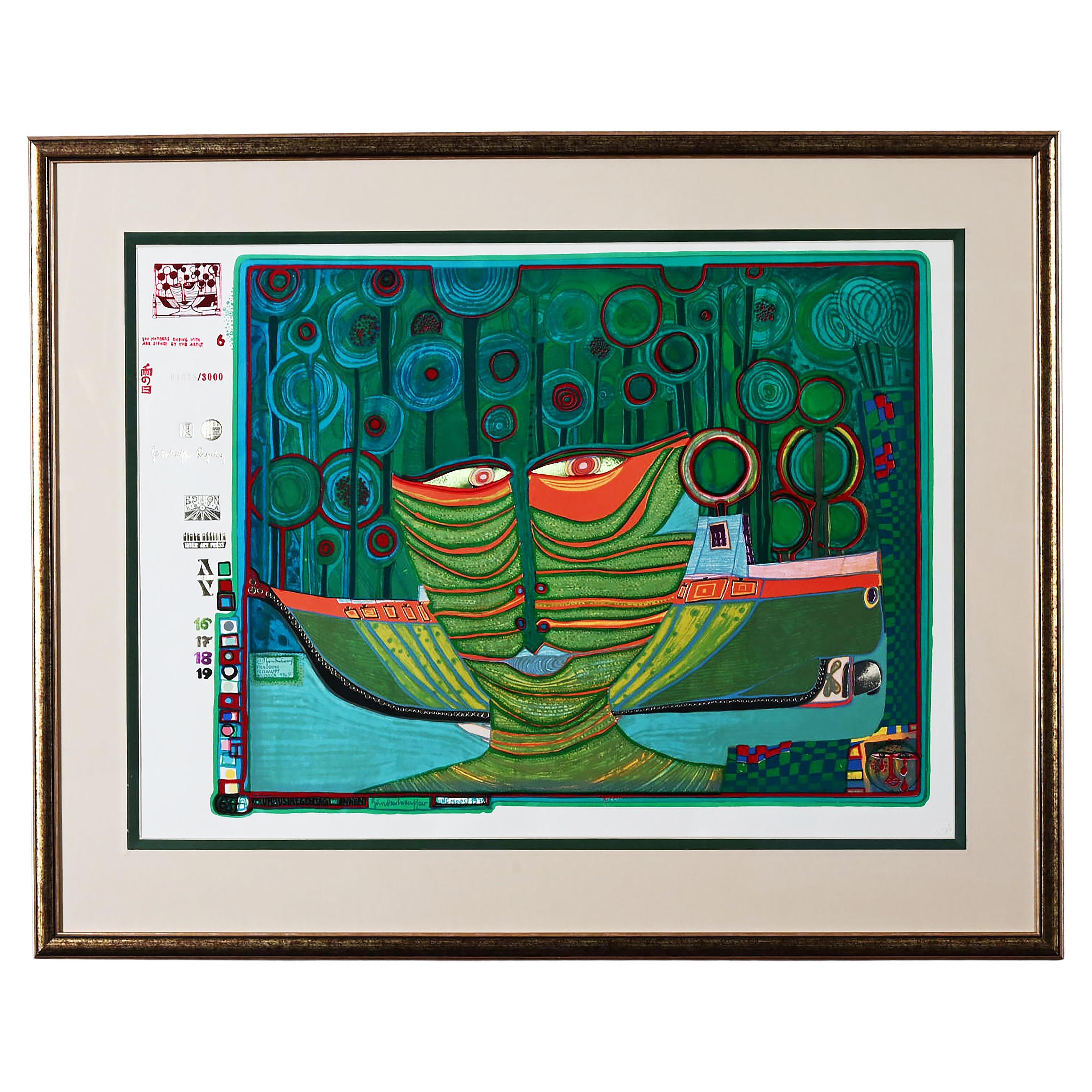 Friedensreich Hundertwasser Columbus Regentag in Indien